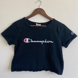 Vintage Champion Crop Top
